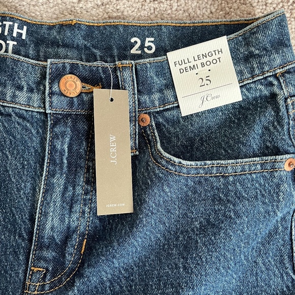 J. CREW JEANS FULL LENGTH DEMI BOOTCUT JEANS IN SIZE 25 - Picture 5 of 8